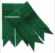 Green Ancient Plain Coloured Garter, Flashes