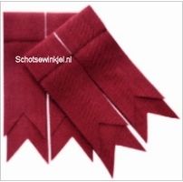 Red Weathered Plain Coloured Garter, Flashes