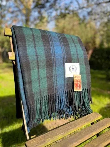 Plaid, Black Watch, gemaakt van gerecycled wol