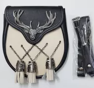 Sporran Semi Dress met Stag incl ketting