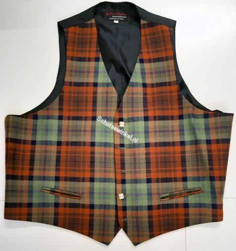 Waistcoat DFT tartan, maat 58R